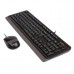 Комплект клавиатура и мышка A4Tech F1010 Grey