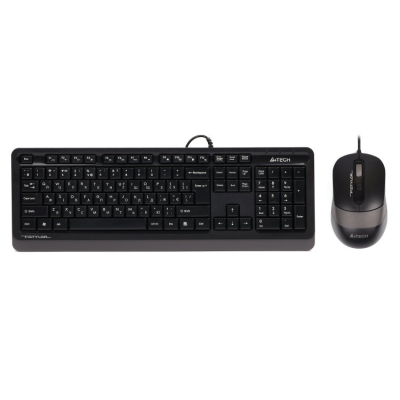Комплект клавиатура и мышка A4Tech F1010 Grey