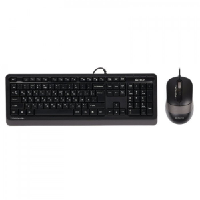 Комплект клавиатура и мышка A4Tech F1010 Grey