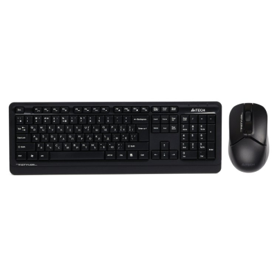 Комплект клавиатура и мышка A4Tech FG1012S Wireless Black