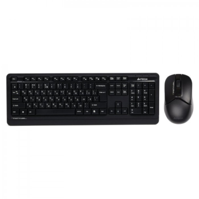 Комплект клавиатура и мышка A4Tech FG1012S Wireless Black
