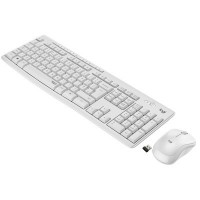 Комплект клавиатура и мышка Logitech MK295 Silent UA Off-White