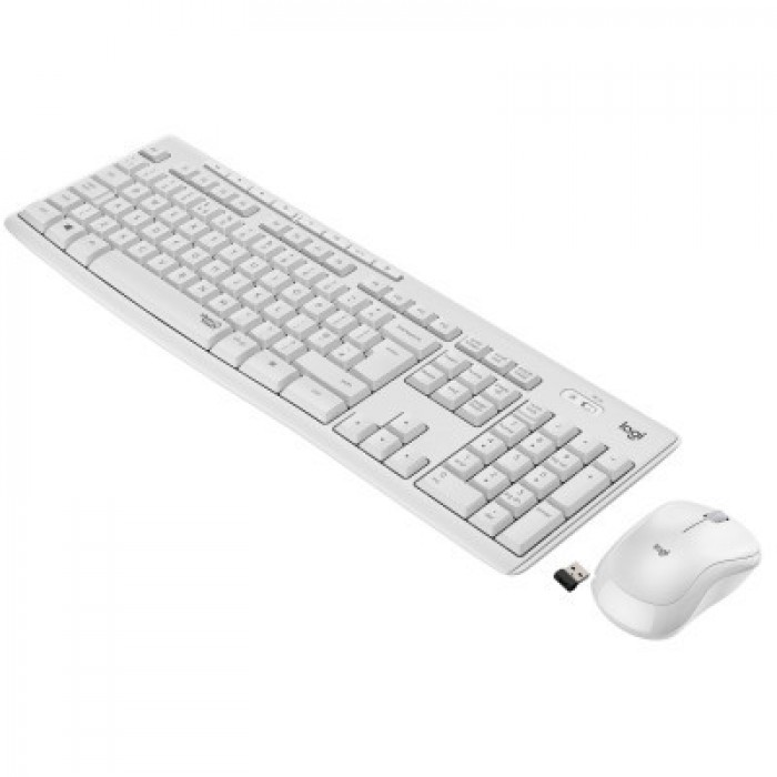 Комплект клавиатура и мышка Logitech MK295 Silent UA Off-White
