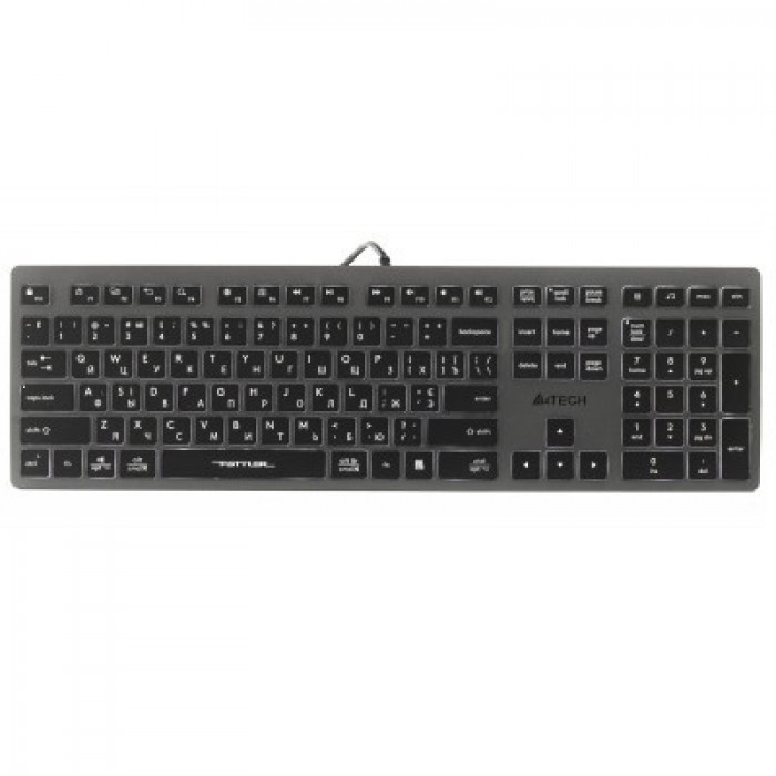 Клавіатура дротова A4Tech FX60H USB Grey White backlit
