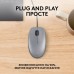 Миша дротова Logitech M110 Silent USB Mid Gray (безшумна)