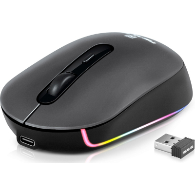 Миша бездротова REAL-EL RM-470W Wireless/Bluetooth Dark Gray