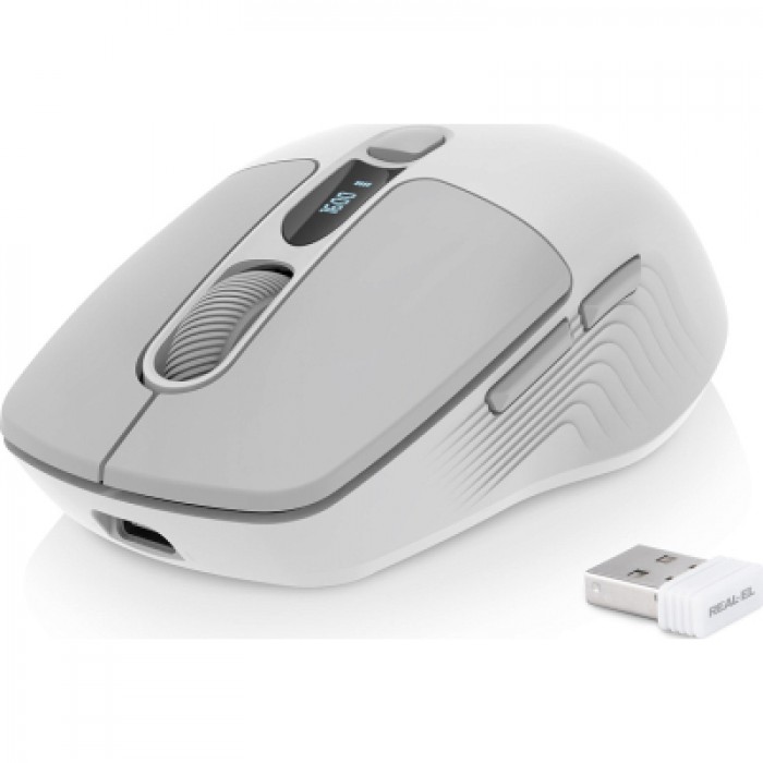 Миша бездротова REAL-EL RM-480W Wireless/Bluetooth White