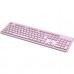 Клавіатура бездротова Canyon HKB-W01 Silent Wireless UA Pink