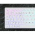 Клавіатура бездротова Canyon HKB-W11 Slim Dual Mode Wireless/Bluetooth RGB UA White