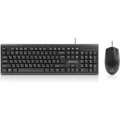Комплект клавіатура та миша REAL-EL Kit 511 USB Black