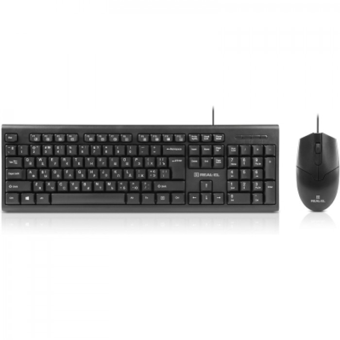 Комплект клавіатура та миша REAL-EL Kit 511 USB Black