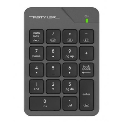 Клавіатура бездротова A4Tech FBK21C Wireless/Bluetooth Smoky Grey