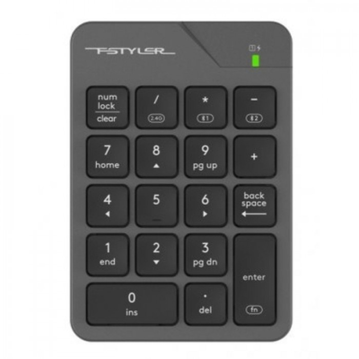 Клавіатура бездротова A4Tech FBK21C Wireless/Bluetooth Smoky Grey