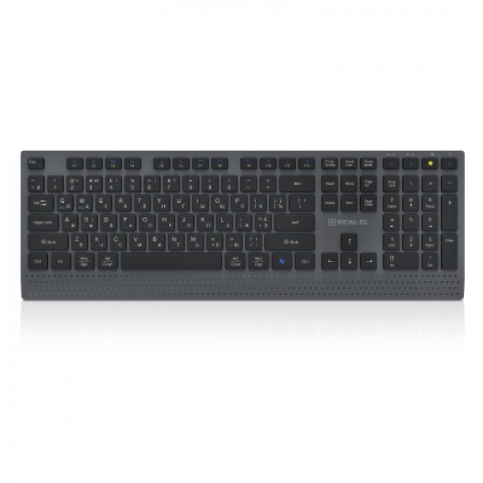 Клавіатура бездротова REAL-EL RK-715W Wireless/Bluetooth Black/Gray
