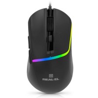 Миша дротова REAL-EL RM-530 USB Black