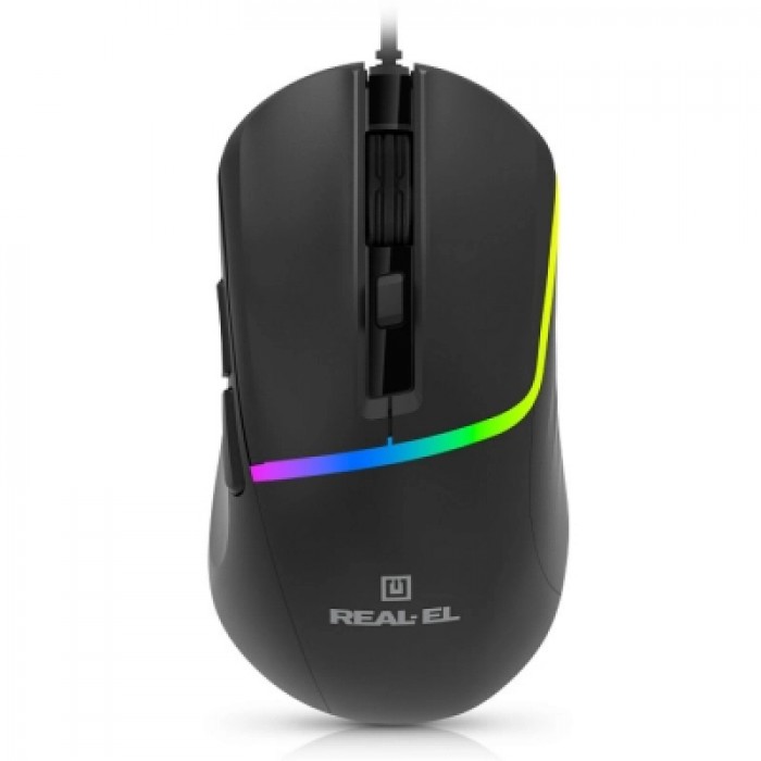 Миша дротова REAL-EL RM-530 USB Black