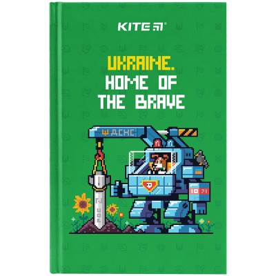 Книга записная в твердой обложке UA-4, клетка, А6, 80л.