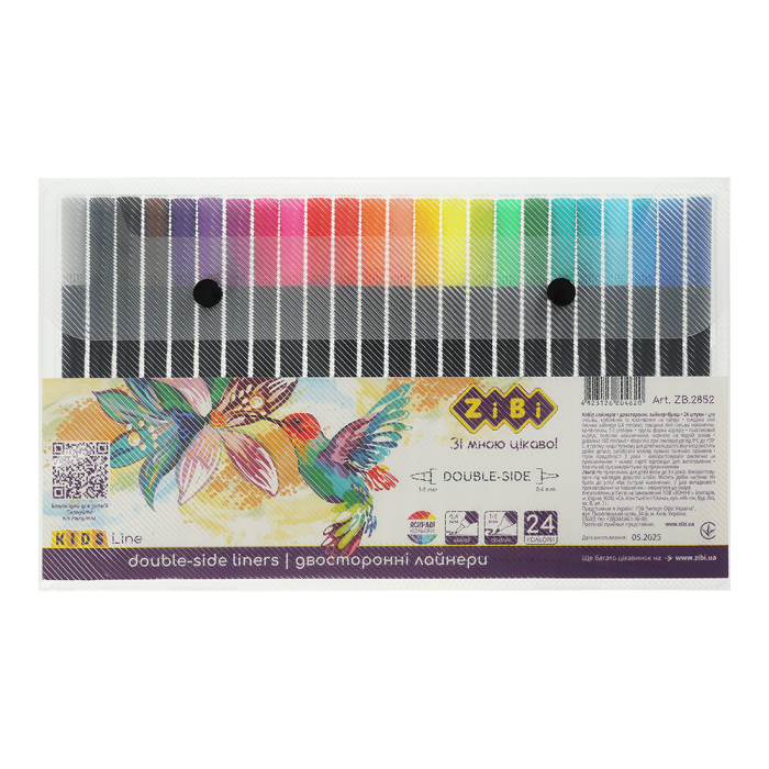 Набір двосторонніх лайнерів KIDS Line (24кол)