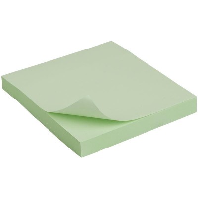 Блок паперу з клейким шаром 75х75мм. зелений  D3314-02