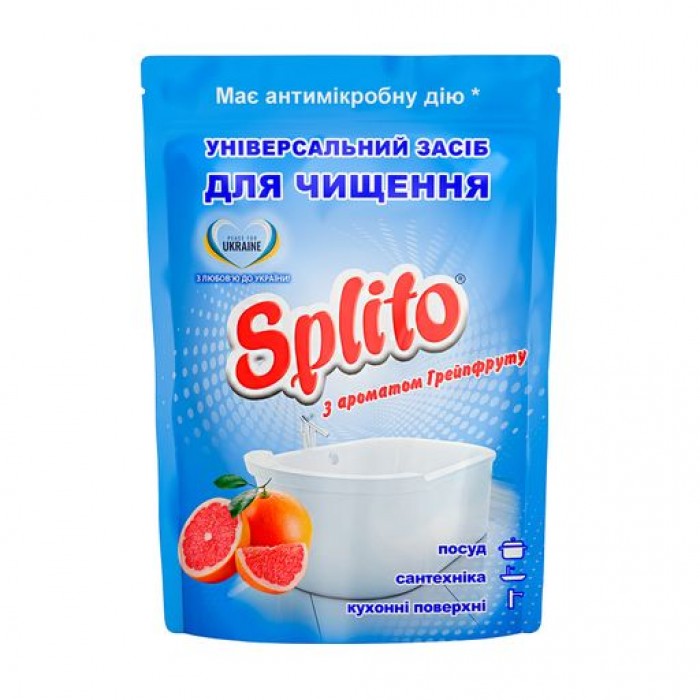 Засіб для чищення універсальний (дой-пак) грейпфрут Splito 500г.