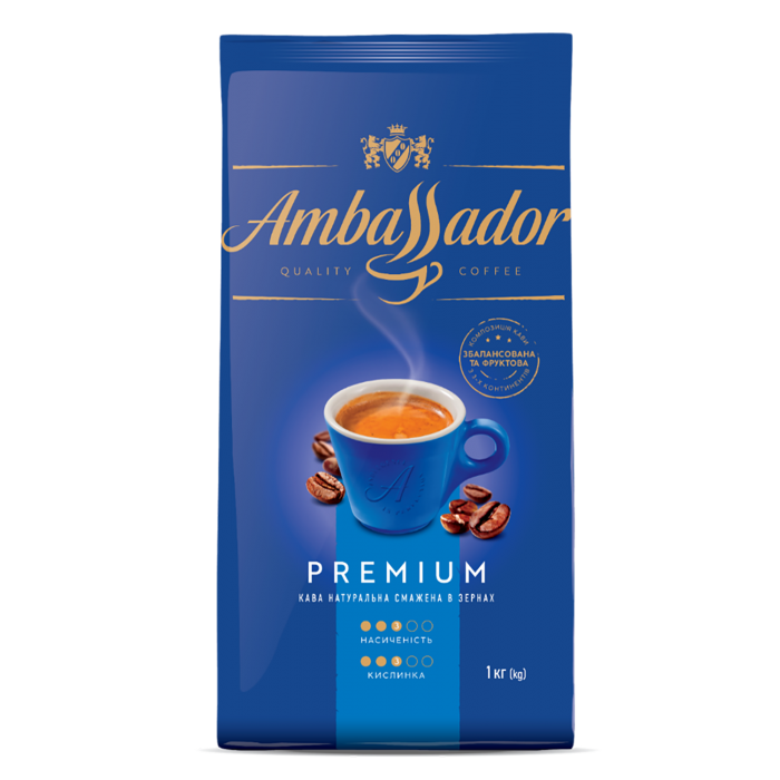 Кофе в зернах Ambassador Premium 1кг
