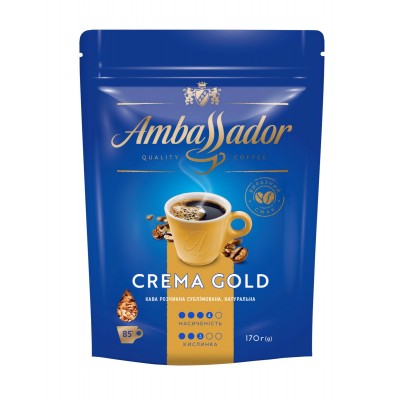 Кофе растворимый Ambassador Crema Gold 170г