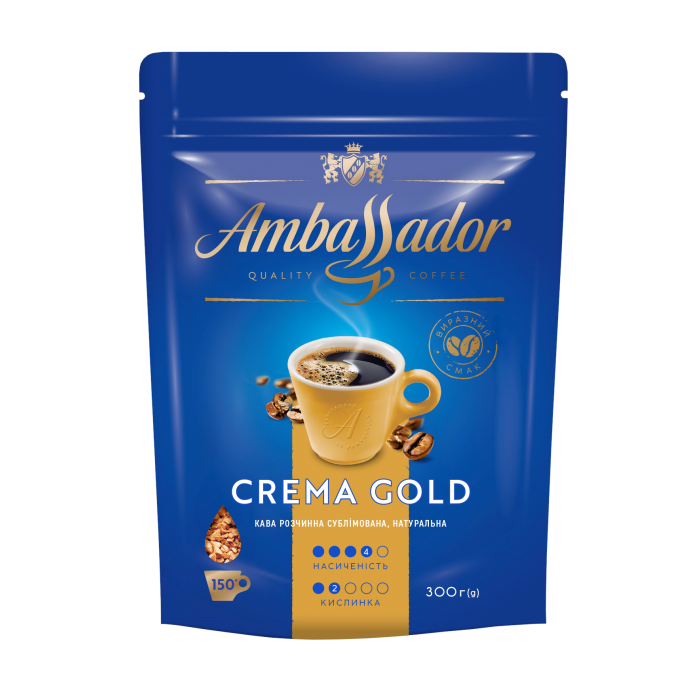 Кава розчинна Ambassador Crema Gold 300г