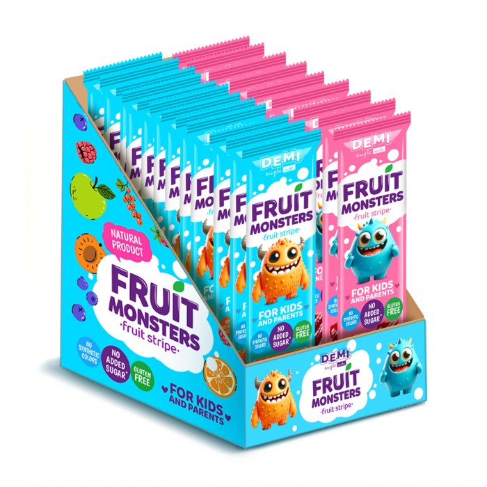 Пастила фруктовая Fruit Monsters Малина 15г