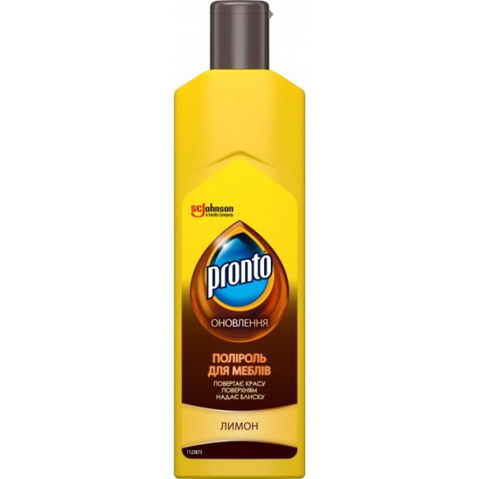 PRONTO поліроль рідкий для меблів Лимон 300мл. 