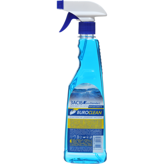 BUROCLEAN для мытья стекол 500мл. (морская свежесть) 10700601