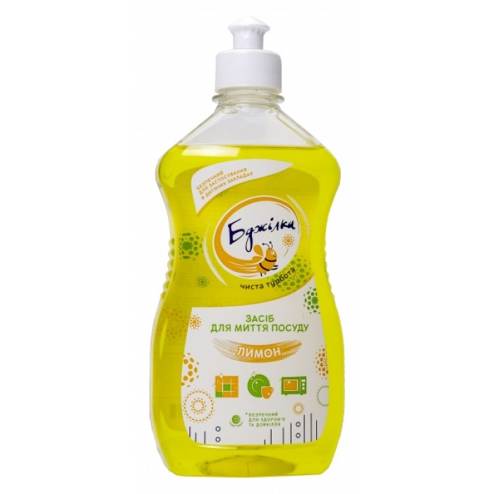 Засіб миючий для посуду Бджілка Лимон 0,5л.