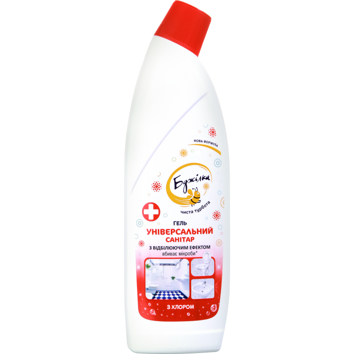 Миючий засіб універсальний санітар з антимікробною дією Бджілка 1л.