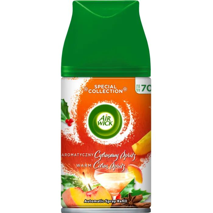 AIR WICK Fmatik автоматический освежитель воздуха, сменный баллон (Согревающий цитрусовый шприц) 250мл