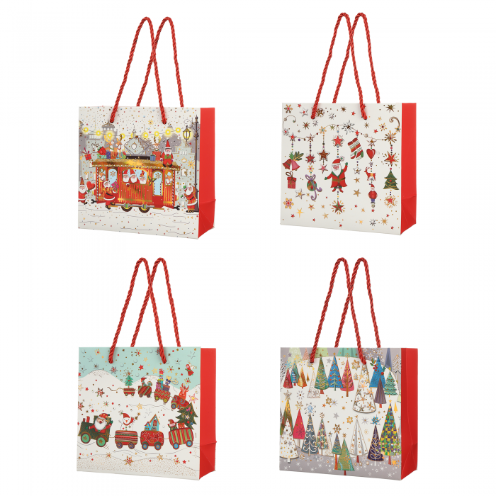 Пакет бумажный подарочный 15х14см., ХS