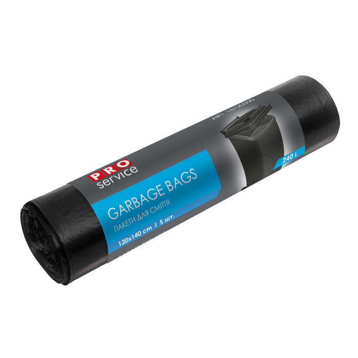 Пакеты для мусора 120х140см, 240л. 5шт. Standart Plus