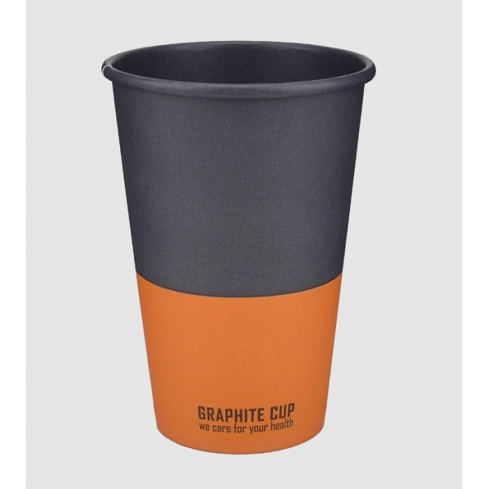 Стакан картонний 340мл, GRAPHITE CUP, 50шт/уп