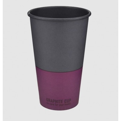 Стакан картонний 500мл, GRAPHITE CUP, 50шт/уп
