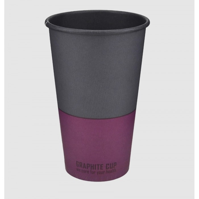 Стакан картонний 500мл, GRAPHITE CUP, 50шт/уп