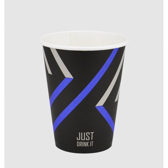 Стакан картонний 400мл, Just Drink, 50шт/уп