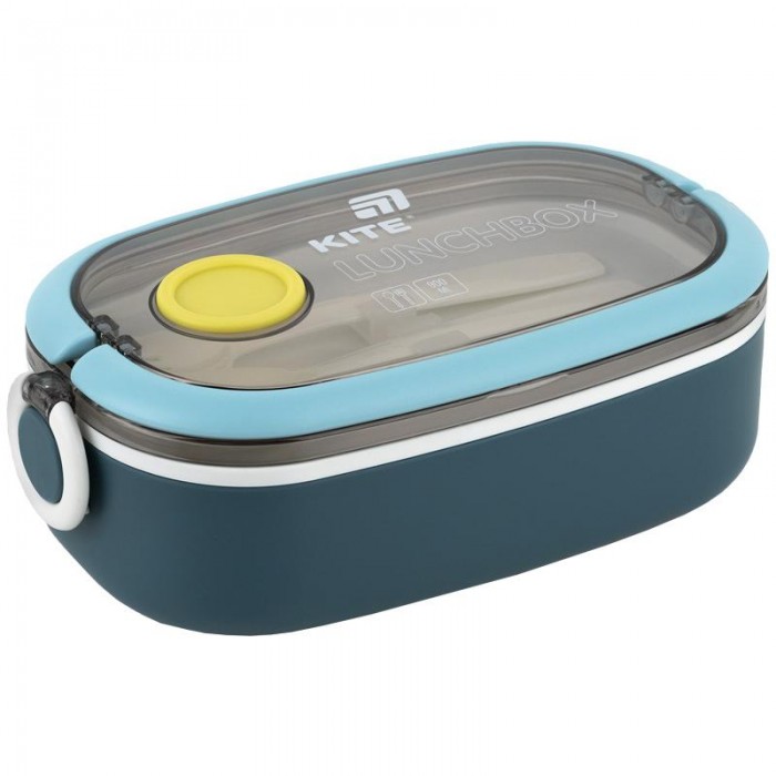 Ланчбокс для їжі з розділювачем 900мл. (синій)