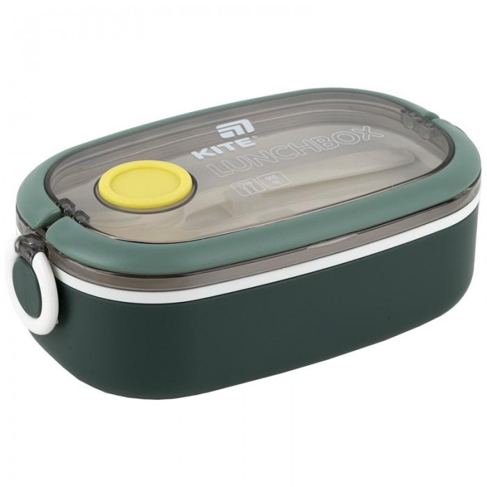 Ланчбокс для їжі з розділювачем 900мл. (зелений)