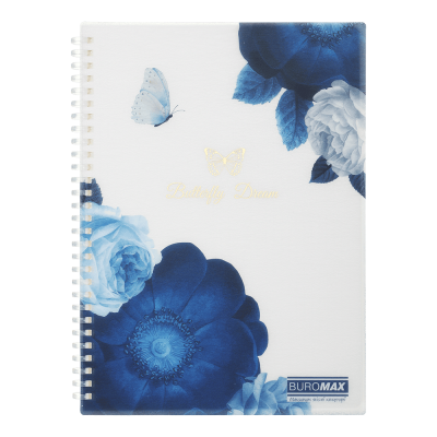 Тетрадь канцелярская Arabeski В5, 80л. клетка (темно-синий) BM.2586-03