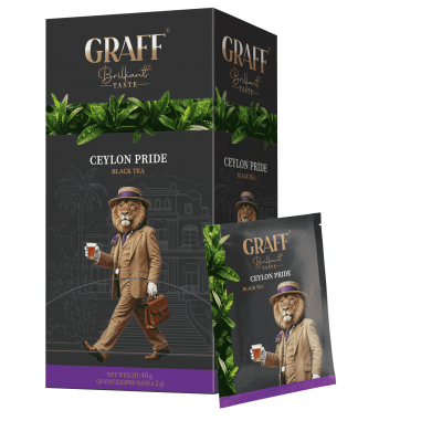 Чай Graff Ceylon pride, пакет/саше (2гх20пак) черный