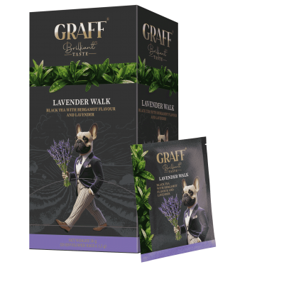 Чай Graff Lavender walk, пакет/саше (1,5гх20пак) черный