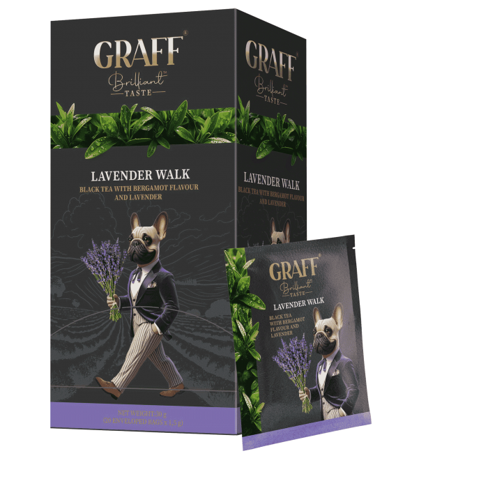 Чай Graff Lavender walk, пакет/саше (1,5гх20пак) черный