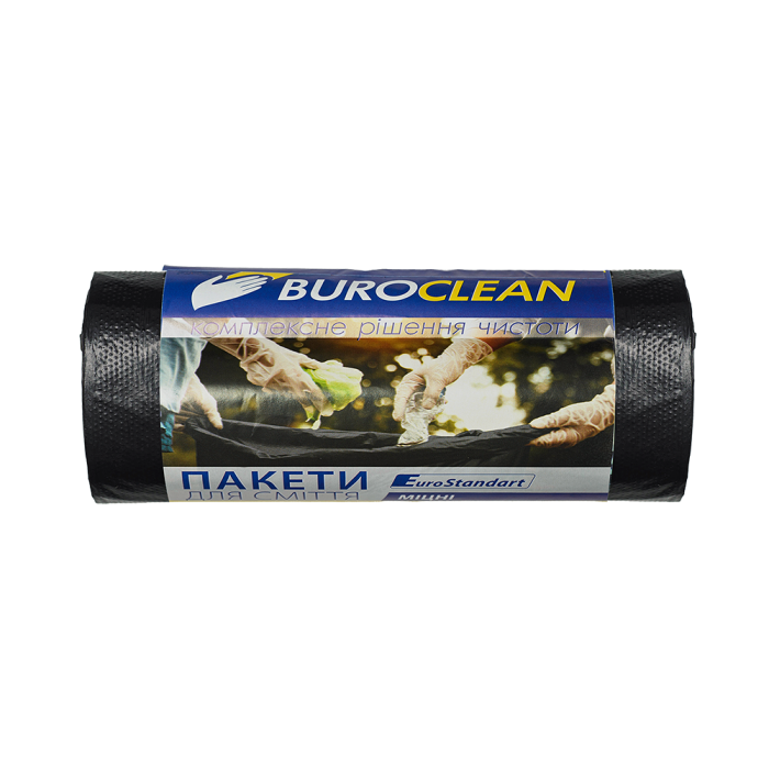 Пакети для сміття 120л. 10шт. чорний