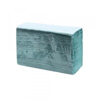 Рушники паперові Tischa Papier Z-складання, 150арк/пак (1-шарові) зелені