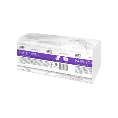 Полотенца листовые Comfort V-складка, 200л/уп (2-х слойные) белые