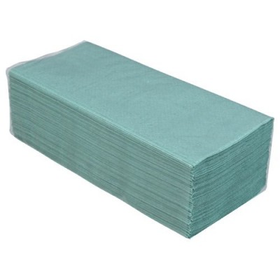 Полотенца бумажные Ruta V-складка, 160л/уп (1- слойные) зеленые