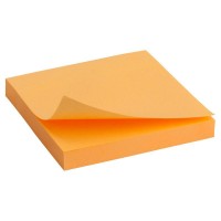 Блок паперу з клейким шаром 75х75мм. помаранчевий D3414-15